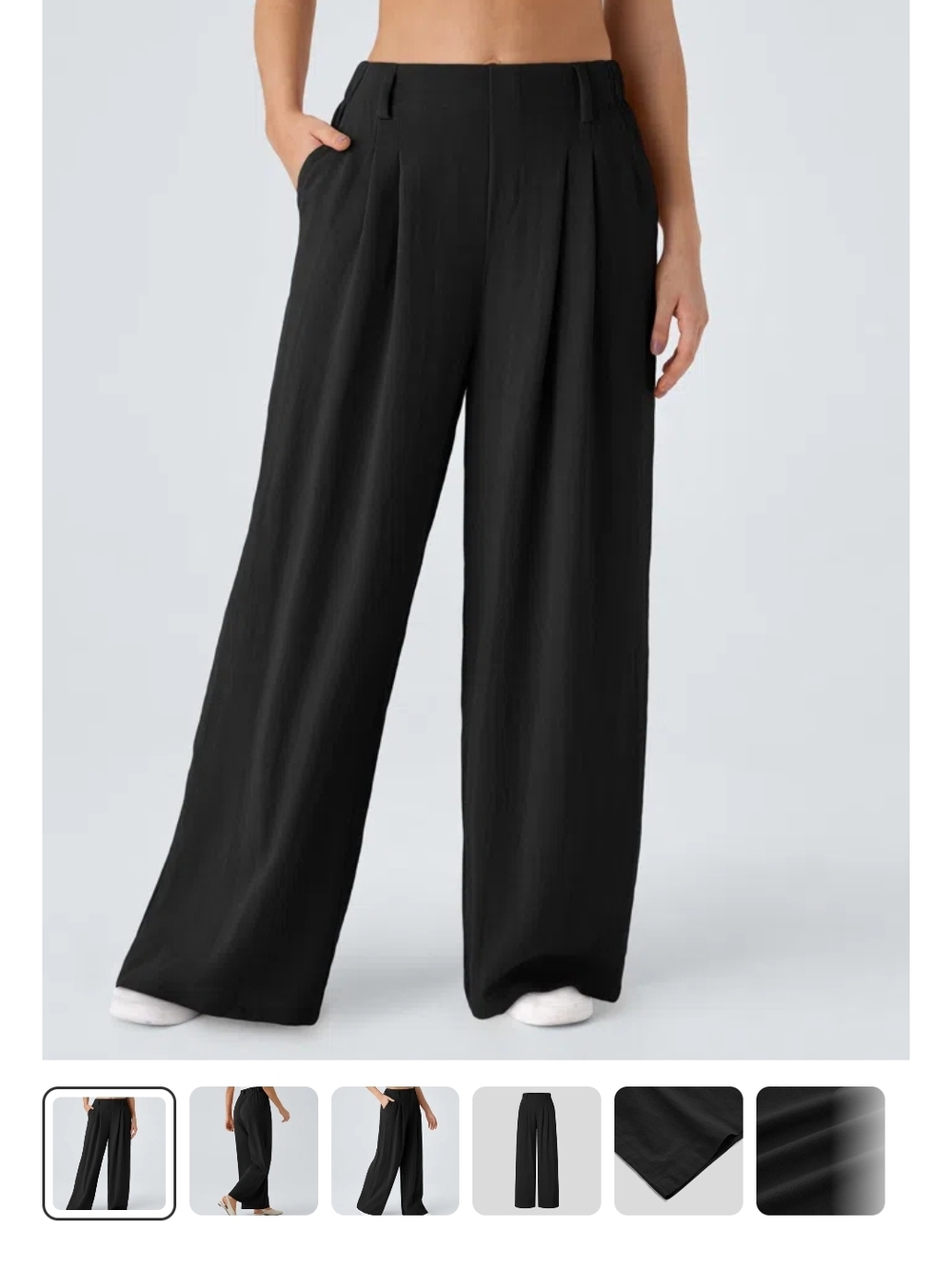 Wide-Leg High-Waist Women’s Pants 2 Pair!